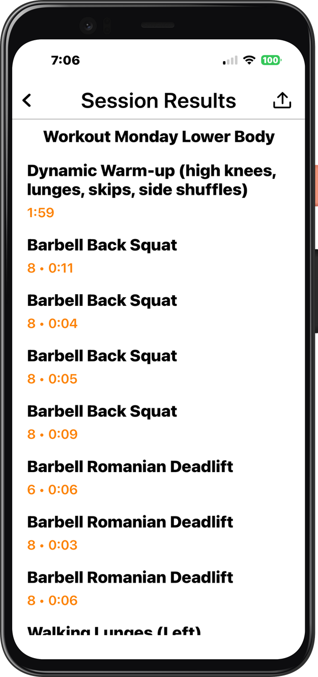 Physical Training Session